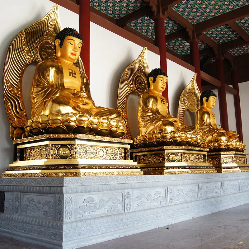 Statue de Bouddha en bronze doré de 6,6 mètres