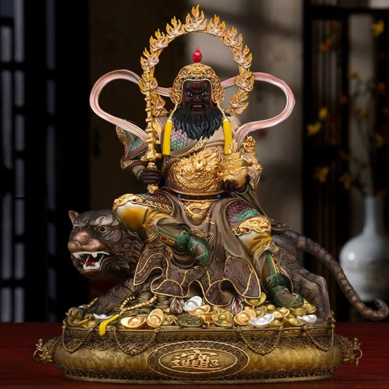 Bol au trésor du Tigre chevauchant la divinité de la richesse Zhao Gongming